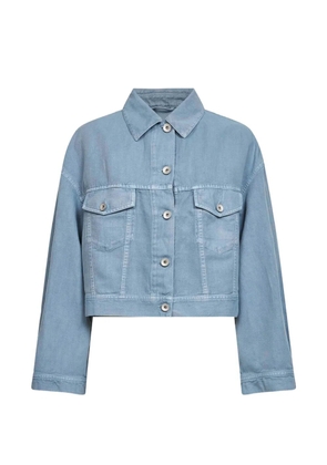 Brunello Cucinelli cropped denim jacket - Blue