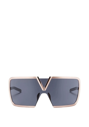 Valentino Garavani oversized- frame sunglasses - Gold