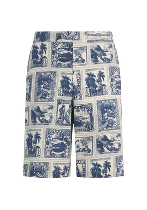 Billionaire graphic-print Bermuda shorts - Neutrals