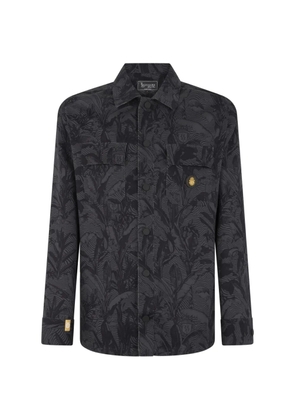 Billionaire palm tree-print overshirt - Grey