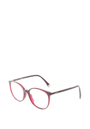 CHANEL Pre-Owned 1986-1988 Coco Mark cat-eye glasses - Red