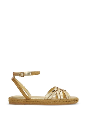 Valentino Garavani VLogo Signature flat espadrilles - Gold