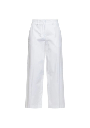 Blanca Vita pressed-crease wide-leg trousers - White