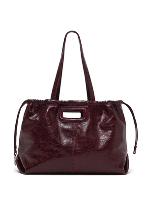 Maje M Tote leather tote bag - Red