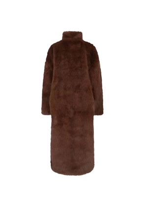 The Frankie Shop Ravello faux-fur coat - Brown