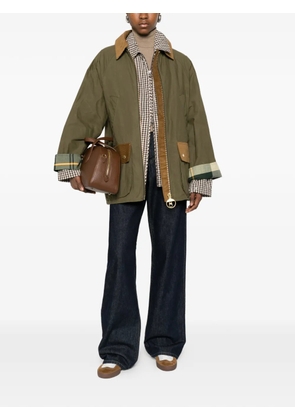 Barbour corduroy-collar jacket - Green