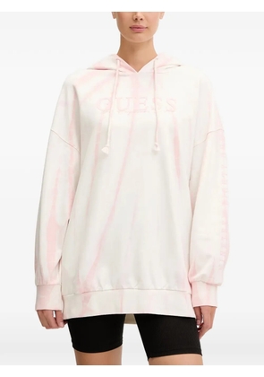 GUESS USA logo-print hoodie - Pink