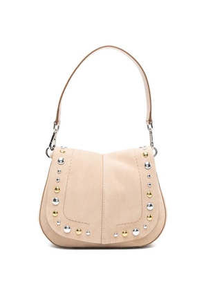 GIANNI CHIARINI Helena suede shoulder bag - Neutrals