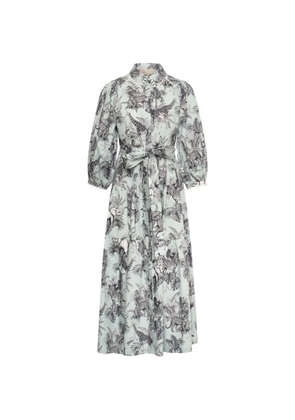 MAISON COMMON animal-print midi dress - Blue