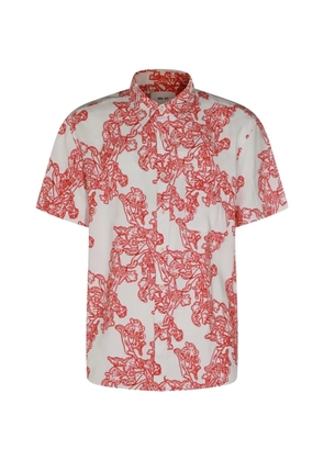 NN07 floral-print short-sleeve shirt - White