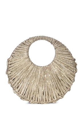 Hibourama Jaya embellished tote bag - Neutrals