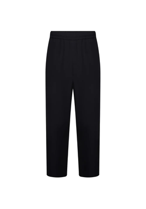 Emporio Armani elasticated-waistband trousers - Black