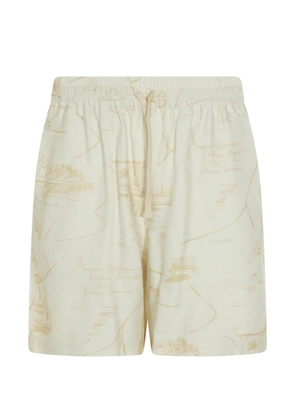 Maison Kitsuné drawstring track shorts - Neutrals