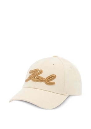 Karl Lagerfeld logo-detail baseball cap - Neutrals