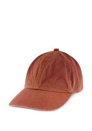 Auralee six-panel cotton cap - Brown