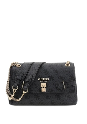 GUESS USA Yesba monogram shoulder bag - Black