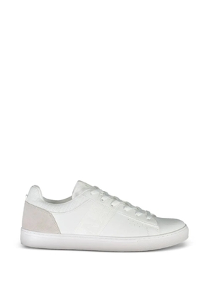 Napapijri suede-panelled leather sneakers - White