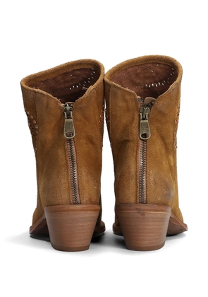 Metisse suede ankle boots - Neutrals