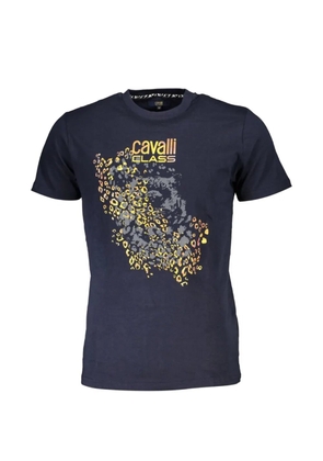 Cavalli Class leopard-print T-shirt - Blue
