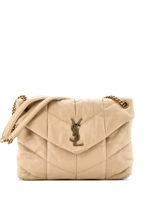 Saint Laurent Pre-Owned Loulou Puffer Quilted Leather Medium shoulder bag - Neutrals