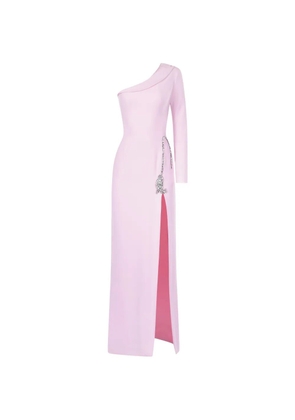 ARAFTU one-shoulder crystal-embellished dress - Pink