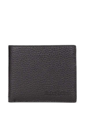 a.testoni grained-leather wallet - Black