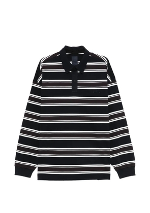 Juun.J striped long-sleeve polo shirt - Blue
