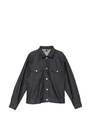 Black Comme Des Garçons button long-sleeve denim jacket - Blue