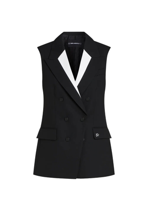 Karl Lagerfeld double-breasted tailored vest - Black