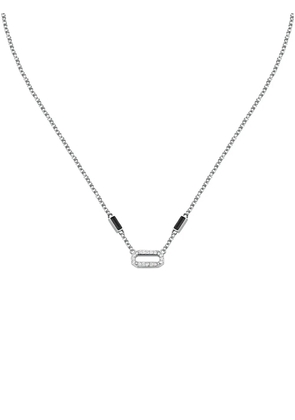 Karl Lagerfeld chain-link detail pendant necklace - Silver