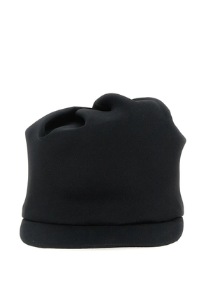 Balenciaga sculptural scarf-detail cap - Black