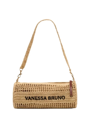 Vanessa Bruno open-knit raffia shoulder bag - Neutrals