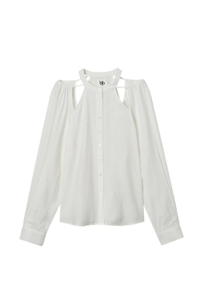 b+ab cut-out long-sleeve shirt - White