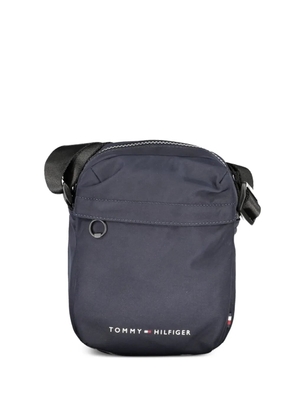 Tommy Hilfiger logo-print messenger bag - Blue