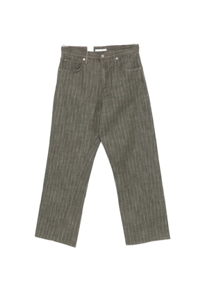 Sunflower Wide Twist striped straight jeans - Green