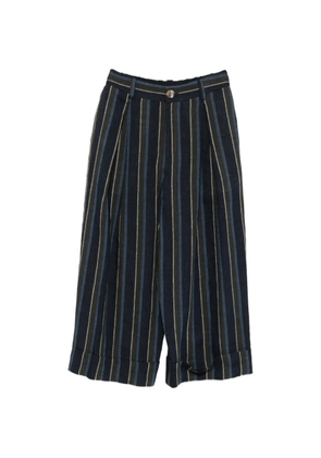 SOH striped pleated trousers - Blue