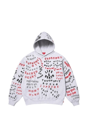 Supreme Too Deadly graphic-print hoodie - Grey