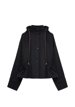 LOEWE hooded button-fastening jacket - Black