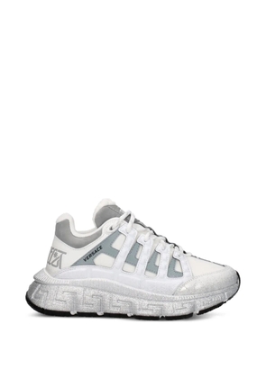 Versace Trigreca glitter-detail sneakers - White