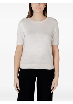 Street One fine-knit t-shirt - Neutrals
