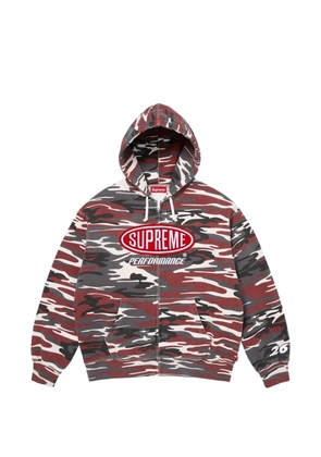 Supreme Performance camouflage-print zip-up hoodie - Red