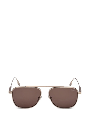 Zegna square-frame sunglasses - Brown