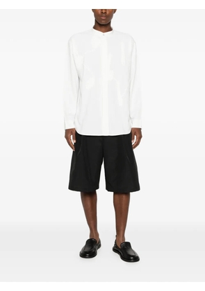 Homme Plissé Issey Miyake band-collar shirt - White