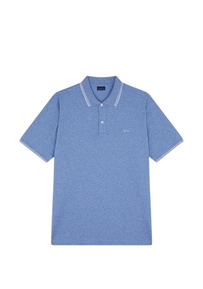 Paul & Shark logo-appliqué trimmed polo shirt - Blue