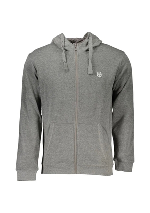 Sergio Tacchini zip-up kangaroo-pocket hoodie - Grey