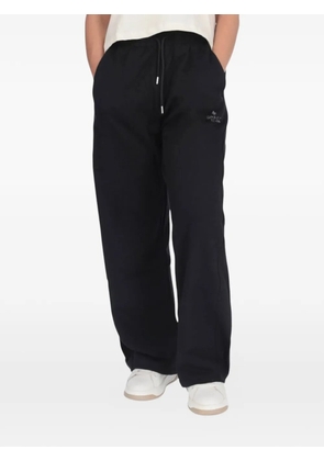 COUNTY OF MILAN drawstring logo-patch track pants - Black