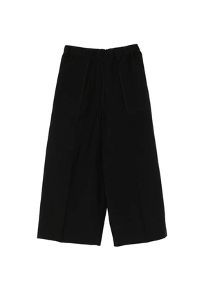TOTEME drawstring patch-pocket trousers - Black