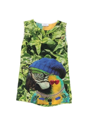 The Artistylist parrot-print sleeveless blouse - Green