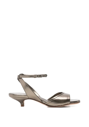 lorena paggi metallic-leather sandals - Grey