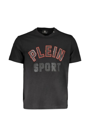 Plein Sport logo-print cotton T-shirt - Black